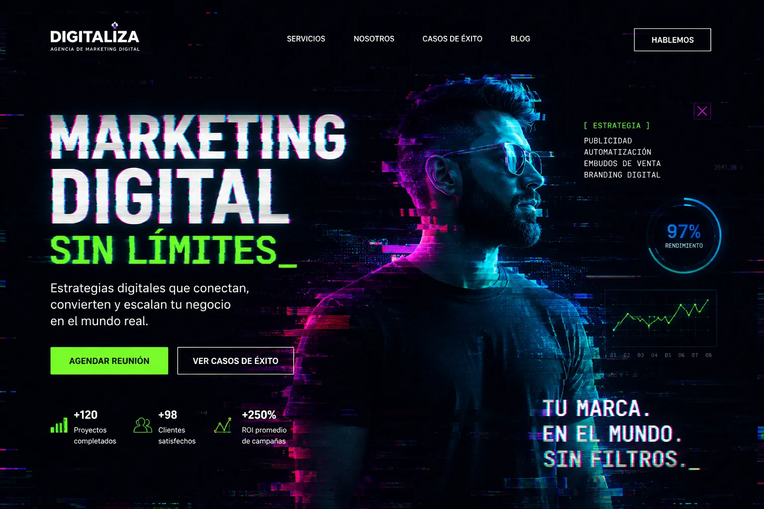 Landing agencia marketing digital Digitaliza